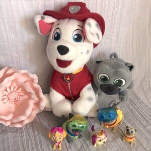 DISNEYs JUNIOR PUPPY DOG PALS & PAW PATROL toys Rolly Diana Scuba Bingo Skye